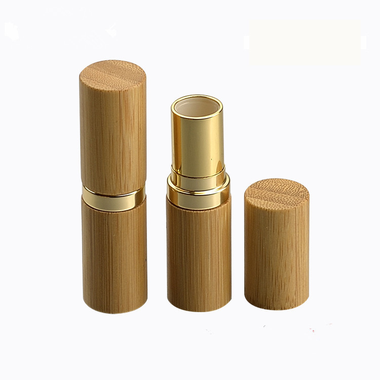 12.1mm Bamboo with Gold Collar Lipstick Tube